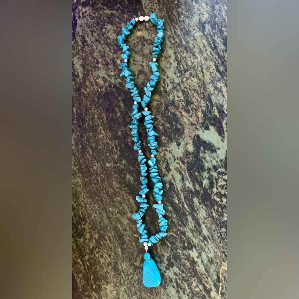 Teardrop “Turquoise” Stone Necklace